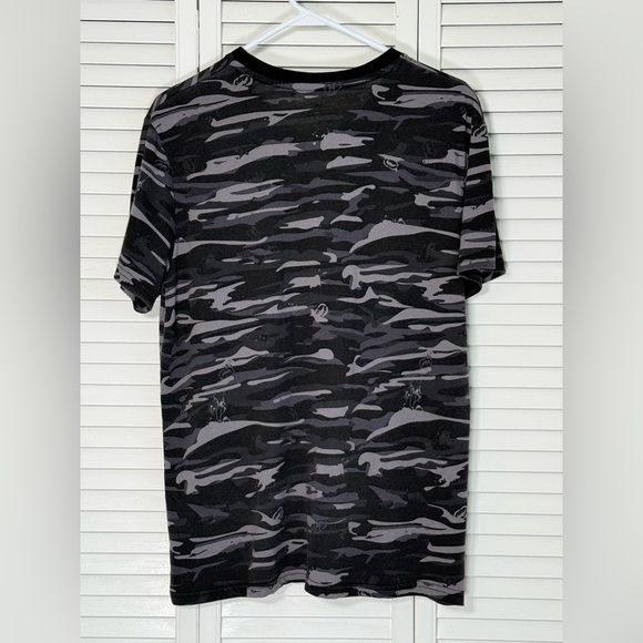 ECKO Unltd Men's Short Sleeve T-Shirt Graphic Tee Gray Black Camo Large V-Neck - Picture 4 of 12